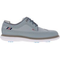 View FootJoy Traditions Wingtip Previous Season Golf Shoe Grey/Navy/Red