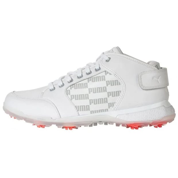 Puma ProAdapt Delta Mid Golf Shoes - Puma White/High Rise - Size: 8 M