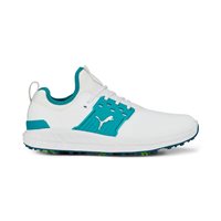 Puma Ignite Articulate Golf Shoes - White/Silver/Green Lagoon - Size: 11.5 (UK 10.5) M