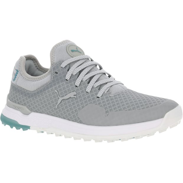 Puma ProAdapt AlphaCat Ladies Spikeless Golf Shoes - High Rise/Puma Silver/Porcelain Blue - Size: 7 M
