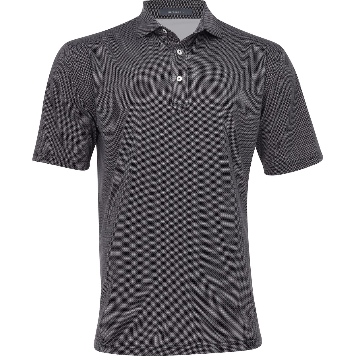 Turtleson Clarence Mini Diamond Jacquard Performance Polo Golf Shirt Herren - Bild 5 von 10