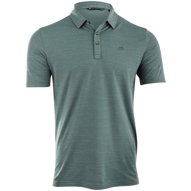 TravisMathew The Heater Polo Shirt - Balsam Green - Size: L