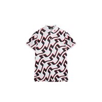 View J. Lindeberg KV Regular Fit Print Shirt Bridge Wave White