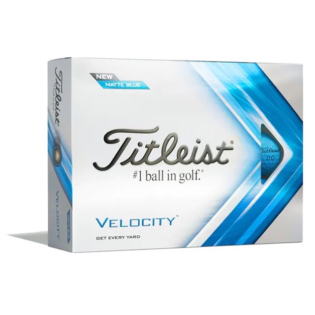 Titleist Velocity Distance Golf Balls - Matte Blue