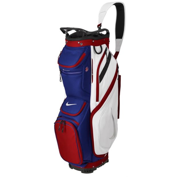 Nike Performance GB Cart Bag - Gym Red Deep Royal Blue Metallic Silver