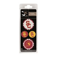 View Team Effort NCAA Set Ball Marker USC Trojans