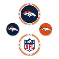 View Team Effort NFL Set Ball Marker Denver Broncos