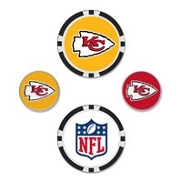 View Team Effort NFL Set Ball Marker Kansas City Chiefs