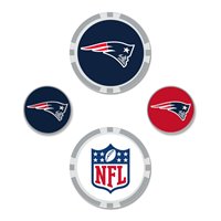 View Team Effort NFL Set Ball Marker New England Patriots