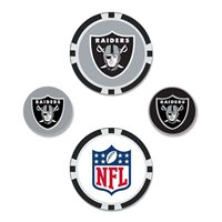 View Team Effort NFL Set Ball Marker Las Vegas Raiders
