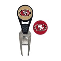 View Team Effort NFL CVX Ball Mark Repair Ball Marker San Francisco 49ers