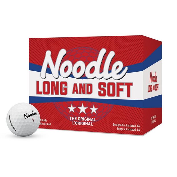 TaylorMade Noodle Long and Soft 21 Double Dozen Low Compression Golf Balls - White