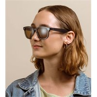 View RAEN Myles Polarized Wide Sunglasses Absinthe/Vibrant Brown Polarized