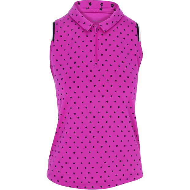 Under Armour Zinger Ditzy Floral Junior Polo Shirt - Strobe - Size: XL