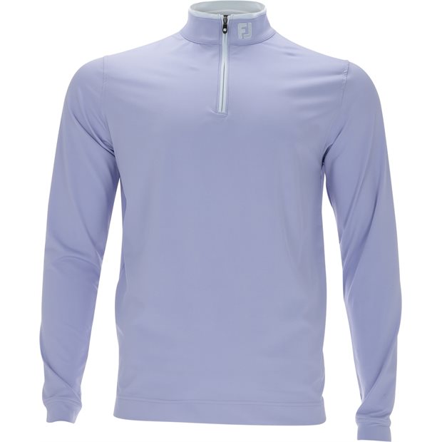 FootJoy Tour Logo Lightweight Solid Midlayer w/ trim Previous Season Apparel Style Pullover - Periwinkle - Size: S