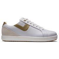 View FootJoy FJ Links Previous Season Shoe Style Spikeless White/Tan/Gold