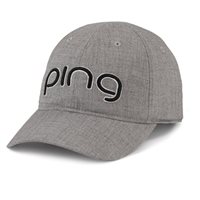 View Ping Ladies Tour Delta Golf Hat Heather Grey/Black