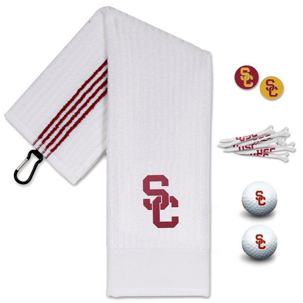 Team Effort NCAA Golf Gift Set - USC Trojans
