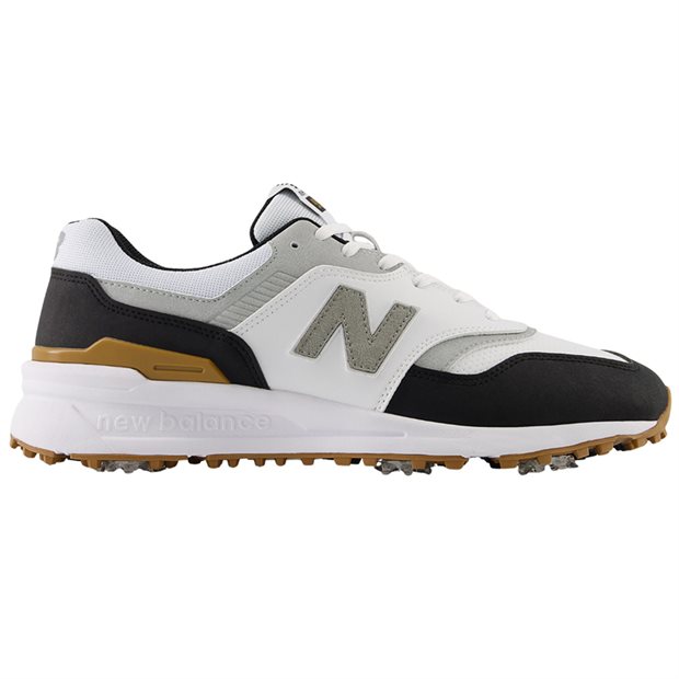 New Balance 997 Golf Golf Shoes - White/Black - Size: 14 (EU 48) W
