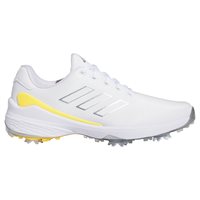 View Adidas ZG23 Golf Shoe White/Silver Metallic/Spark