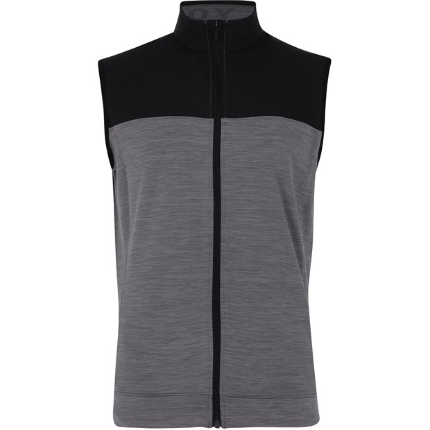 Puma CloudSpun Colorblock Vest - Puma Black Heather/Quiet Shade Heather - Size: M