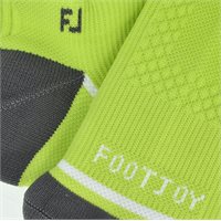View FootJoy Tech D.R.Y Roll Tab Previous Season Apparel Style Socks Green/Grey