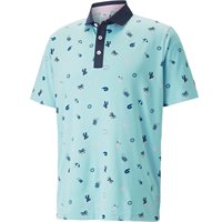 View Puma Mattr Pineapples Shirt Tropical Aqua/Navy Blazer
