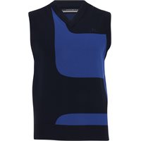 J. Lindeberg Davis Knitted V-neck Sweater Vest - JL Navy - Size: XL
