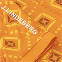 View J. Lindeberg Tour Tech Print '25 Shirt Orange Diamond Logo