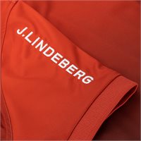 View J. Lindeberg Tour Tech Print '25 Shirt Fiery Sunset Fade