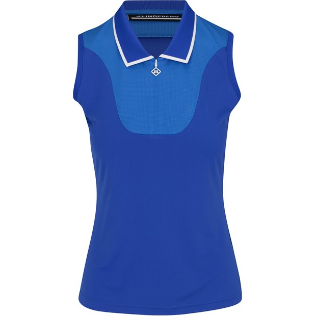 J. Lindeberg Annika Ladies Polo Shirt - Lapis Blue - Size: XS