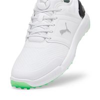 View Puma Ignite Elevate Spikeless Puma White/Fluro Green Pes/Black