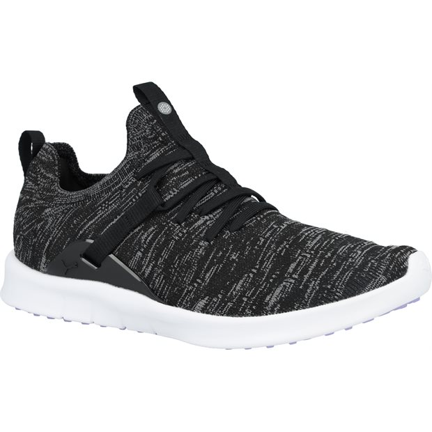 Puma Laguna Fusion Knit Ladies Spikeless Golf Shoes - Puma Black/Quiet Shade - Size: 7.5 M