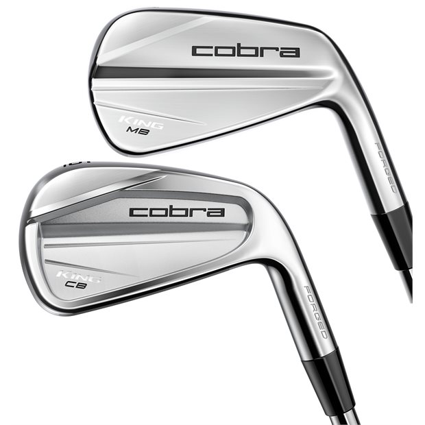 Cobra Used Cobra King CB/MB 4-PW Iron Set Golf Clubs in Very Good Condition - Stiff Flex - Steel Shaft