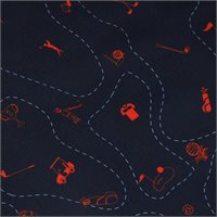 View Galvin Green Miro V8+ Shirt Navy/Orange