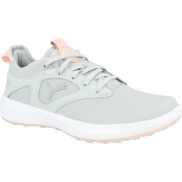 Puma Ignite Malibu Ladies Spikeless Golf Shoes - High Rise/Puma Silver/Rose Dust - Size: 7 M