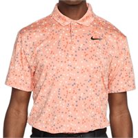 View Nike Dri Fit Tour Micro Floral Shirt Apricot/Agate/Black
