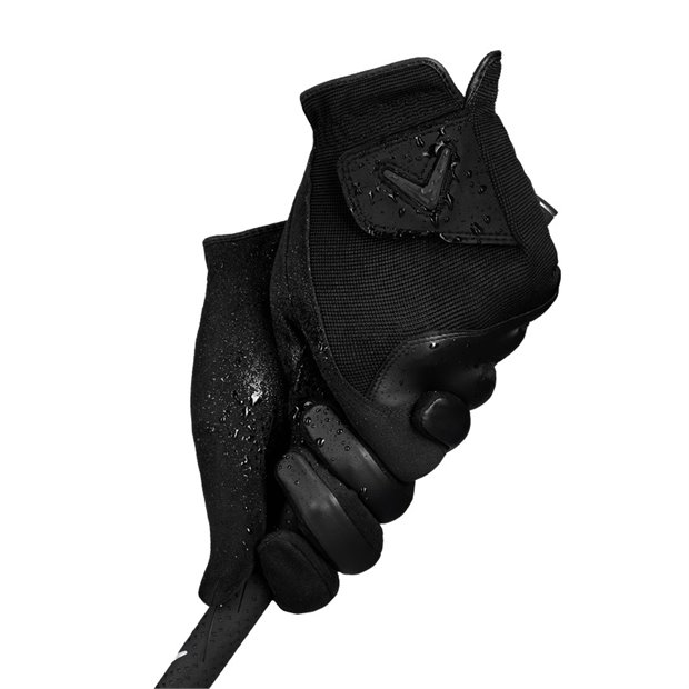 Callaway Rain Spann 23 Right Golf Glove - Black M Regular
