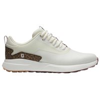 View FootJoy FJ Performa Previous Season Shoe Style Spikeless Cream/Leopard