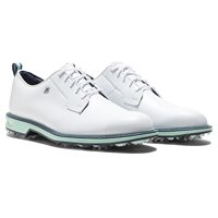 View FootJoy Premiere Series Field Previous Season Shoe Style Golf Shoe White/Aquamarine/Pageant Blue