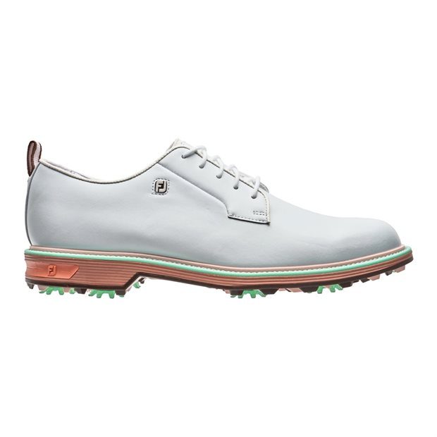 FootJoy Premiere Series Field Golf Shoes - 54566 - White/Tan/Mint - Size: 9 M