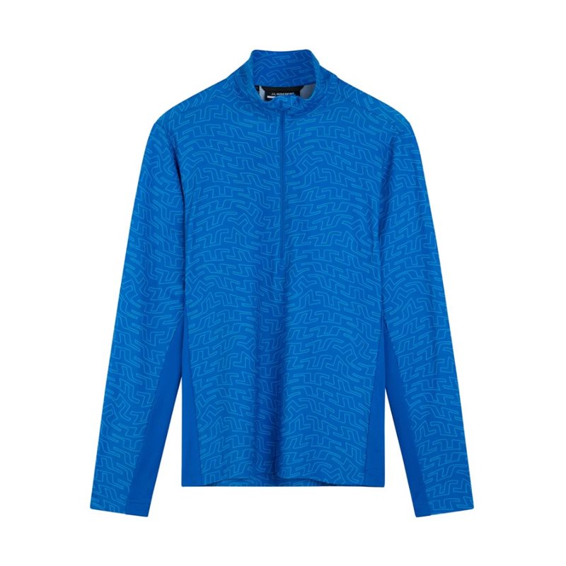 J.Lindeberg Luke Print Half Zip Mid Layer