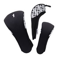 View Glove It Set of 3 Headcover Black Tees