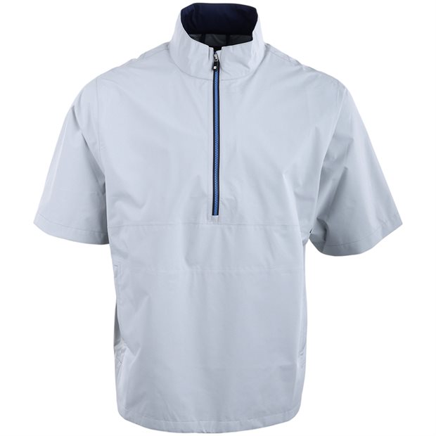 FootJoy Hydrolite X Short Sleeve Rain Shirt - Gray/Navy - Size: S