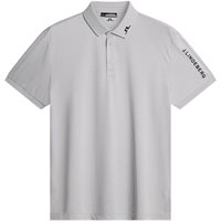 View J. Lindeberg Tour Tech Shirt Light Grey Melange