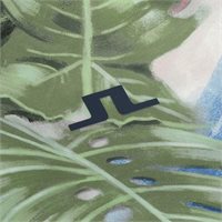 View J. Lindeberg Ash Light Packable Print Outerwear Calypso Oil Green