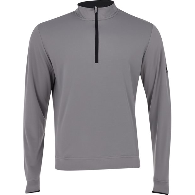Adidas Lightweight Half-Zip Pullover - Grey Three - Size: XL