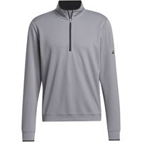 View Adidas Lightweight Half-Zip Outerwear Gray Three