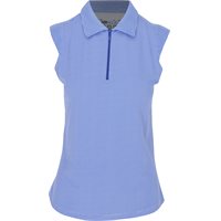 IBKUL Essential Check Sleeveless Polo Shirt