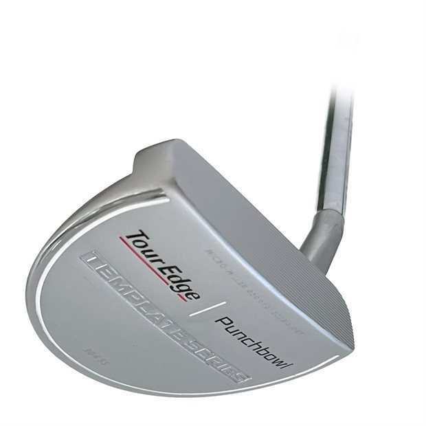 Tour Edge Template Punchbowl Silver Putter Golf Club - Steel Shaft